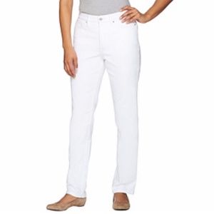 Nearly New Slim fit Straight cut White Jeans Sz12